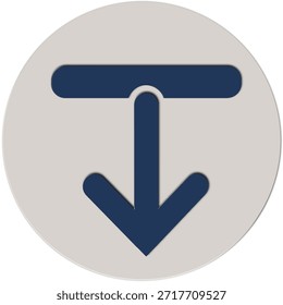 Icono de transferencia de datos de flecha de Descarga