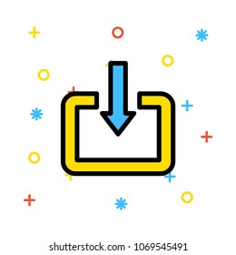download  arrow direction 