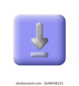 Download Arrow Icon with Blue Gradient and Blur Effect