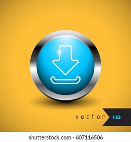Download arrow icon button