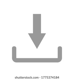 Icono de flecha de descarga, ilustración vectorial de diseño plano para diseño web y aplicaciones móviles en eps 10.