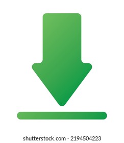 download arrow icon on white background