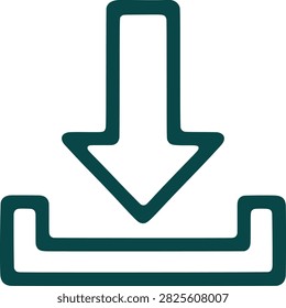 Download arrow icon symbol, data transfer, internet loading, receiving files, online storage, digital content.
