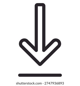 Download arrow icon symbolizing data saving and file transfer
