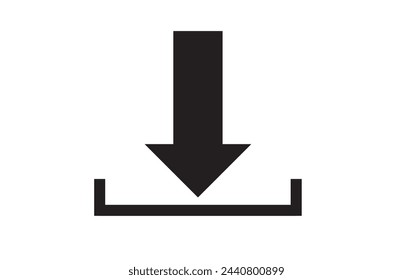 Descargar icono de flecha. Cargar signo vectorial. Símbolo plano EPS 10