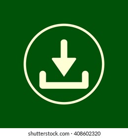 download arrow icon. vector eps10 icon

