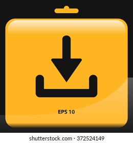 download arrow icon. vector illustration