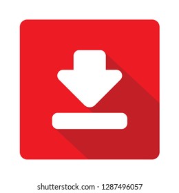  Download arrow red vector icon illustration