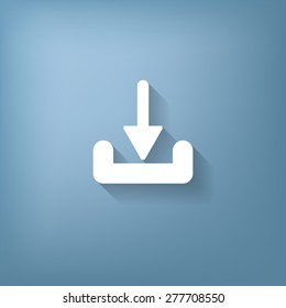 download arrow sign sign.