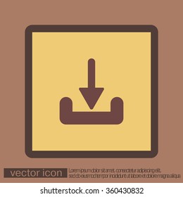 download arrow sign sign.