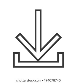 download arrow symbol