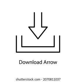 Descargar flecha Icono sólido de moda aislado en fondo blanco y en blanco para el diseño 