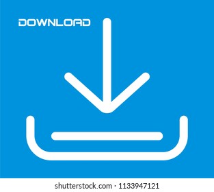DOWNLOAD ARROW VECTOR ICON 