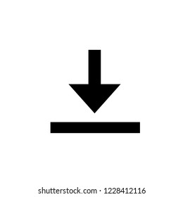 Download arrow. Download vector icon. 