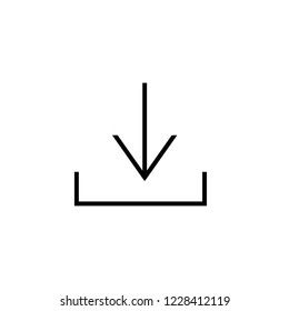 Download arrow. Download vector icon. 