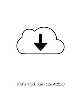 Download arrow. Download vector icon. 