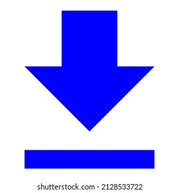 download arrow vector icon sign symbol. isolated graphic illustration