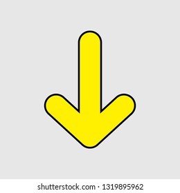 Download arrow. Vector illustration