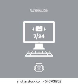 Download available 7/24 - Vector flat icon