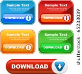 Download banner set. Vector collection for web.