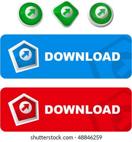 Descarga conjunto de banners. Colección de vectores.