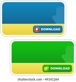 Download banner set. Vector set for web.