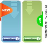 Download banner. Vector set for web.