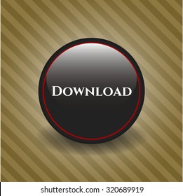 Download black emblem or badge, retro style