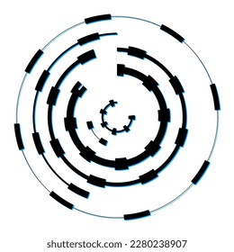 Download black futuristic radial template