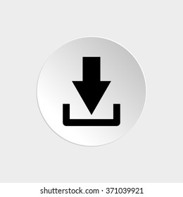 Download  - black vector icon
