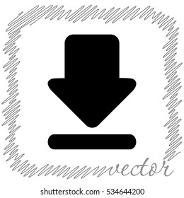 Download  black  vector icon