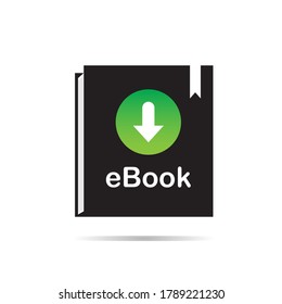 Download a book. ebook marketing, download button icon. vector illustration