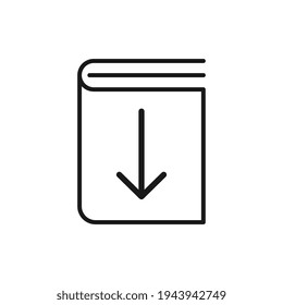 Download book vector icon, online book library store symbol. Simple flat vector illustration for web site or mobile app