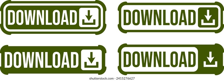 download botton element for website, application, ui, ux, sofware, landing page, and others