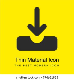 Download bright yellow material minimal icon or logo design