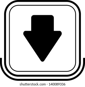 Download button black square