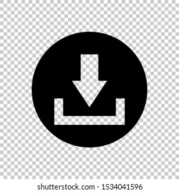 download button circle icon for web and mobile
