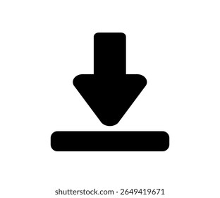 Baixar conjunto de botões. Ícone de download de arquivo. Download de arquivo e upload ícone símbolo de vetor design e ilustração. 
