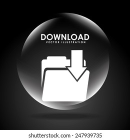 download button design, vector illustration eps10 graphic