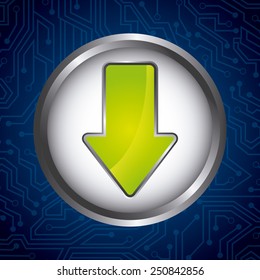 download button design, vector illustration eps10 graphic 
