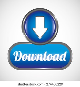 download button design, vector illustration eps10 graphic 