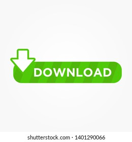 Download Button Flat Icon Vector