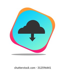 download button with gradient color background