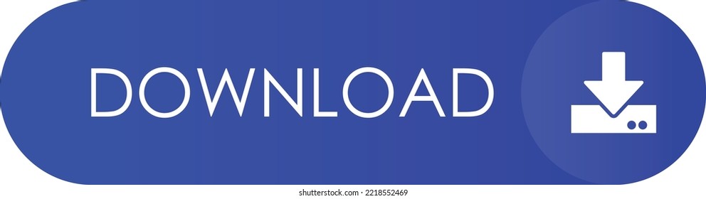 download button icon with blue color minimalist design