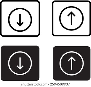 Download button icon collection, uploading concept down signs, download icon, symbol design,
