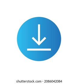 Download button icon with gradient
