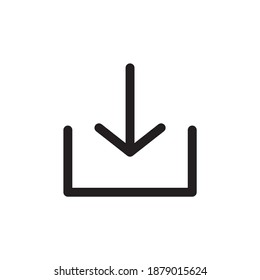 Download button icon. Download sign icon for UI design. vector