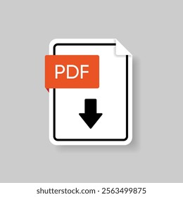 Download button icon. Upload icon. Down arrow bottom side symbol. Click here button. Save cloud icon push button for UI UX, website, mobile application. Download pdf file button