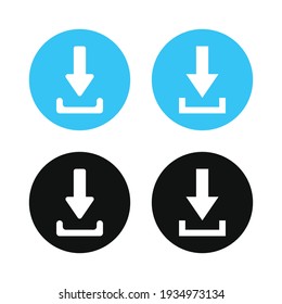 Download button icon. Download. Vector