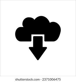 Download button icon. for web design, and UI isolated on white background